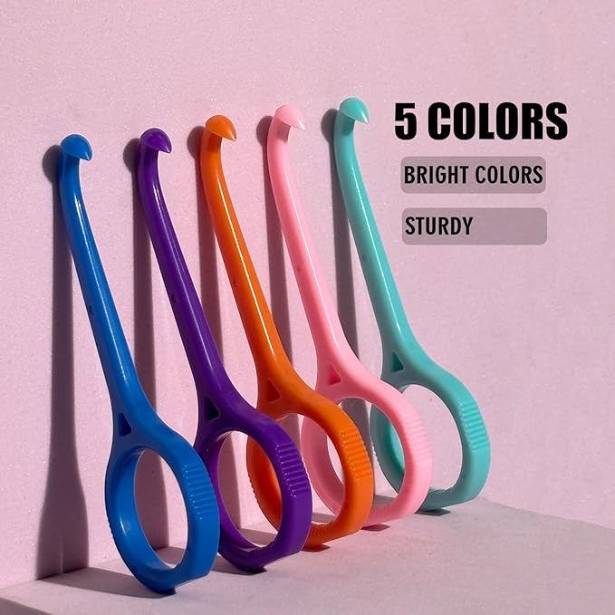 25PCS Aligner Remover Tool,Clear Aligner Removal Tool for Invisalign,Mix 5 Bright Color Removal Aligner Tooth Hook for Invisible Braces