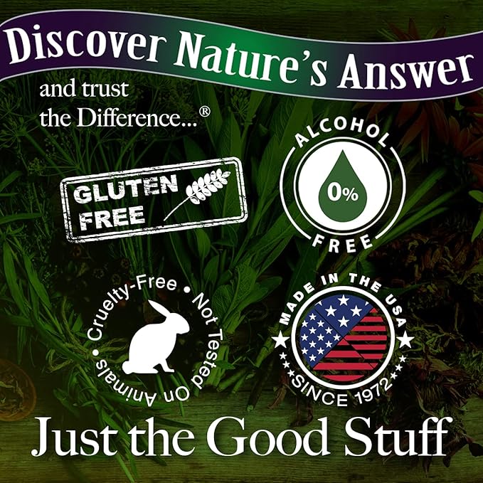 Nature's Answer PerioWash Mouthwash Alcohol-Free Cool Mint - 16 fl oz | Fluoride Free | Natural Breath Freshener | Stain Remover | Natural Teeth Whitener (Pack of 1)