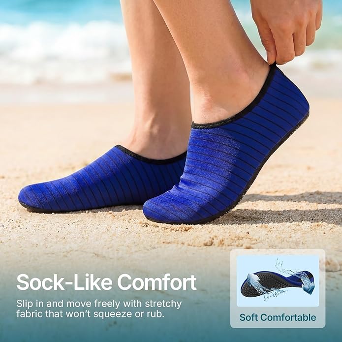Water Shoes for Women Men Quick-Dry Aqua Socks Swim Beach Barefoot Yoga Exercise Wear Sport Accessories Pool Camping Must Haves Adult Youth Size