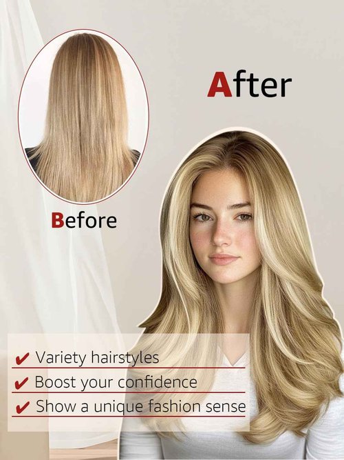 SAFIRENY Clip in Hair Extensions Real Human Hair Double Weft Balayage Color Walnut Brown To Ash Brown And Golden Blonde,Clip in Hair Extensions,16 Inch 100g,6pcs Per Set With 18 Clips（#3/8/22,16")
