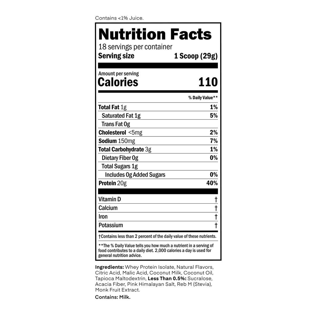 Oath Nutrition Clear Whey Isolate Protein Powder, Frosty Lemonade, 20g Complete Protein per Serving, No Added Sugar, Grass-Fed, 18 Servings