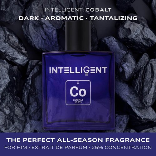 Intelligent Cobalt Eau de Parfum | Cologne for Men | Enticing, Intoxicating, Fierce | 3.4 Fl Oz (100 mL)