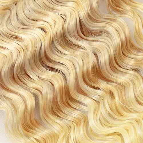 30 32 34 inch P27/613 Human Hair Bundles Blonde Deep Wave Bundles 613 Wet adn Wavy Bundle Blonde Human Hair Bundle