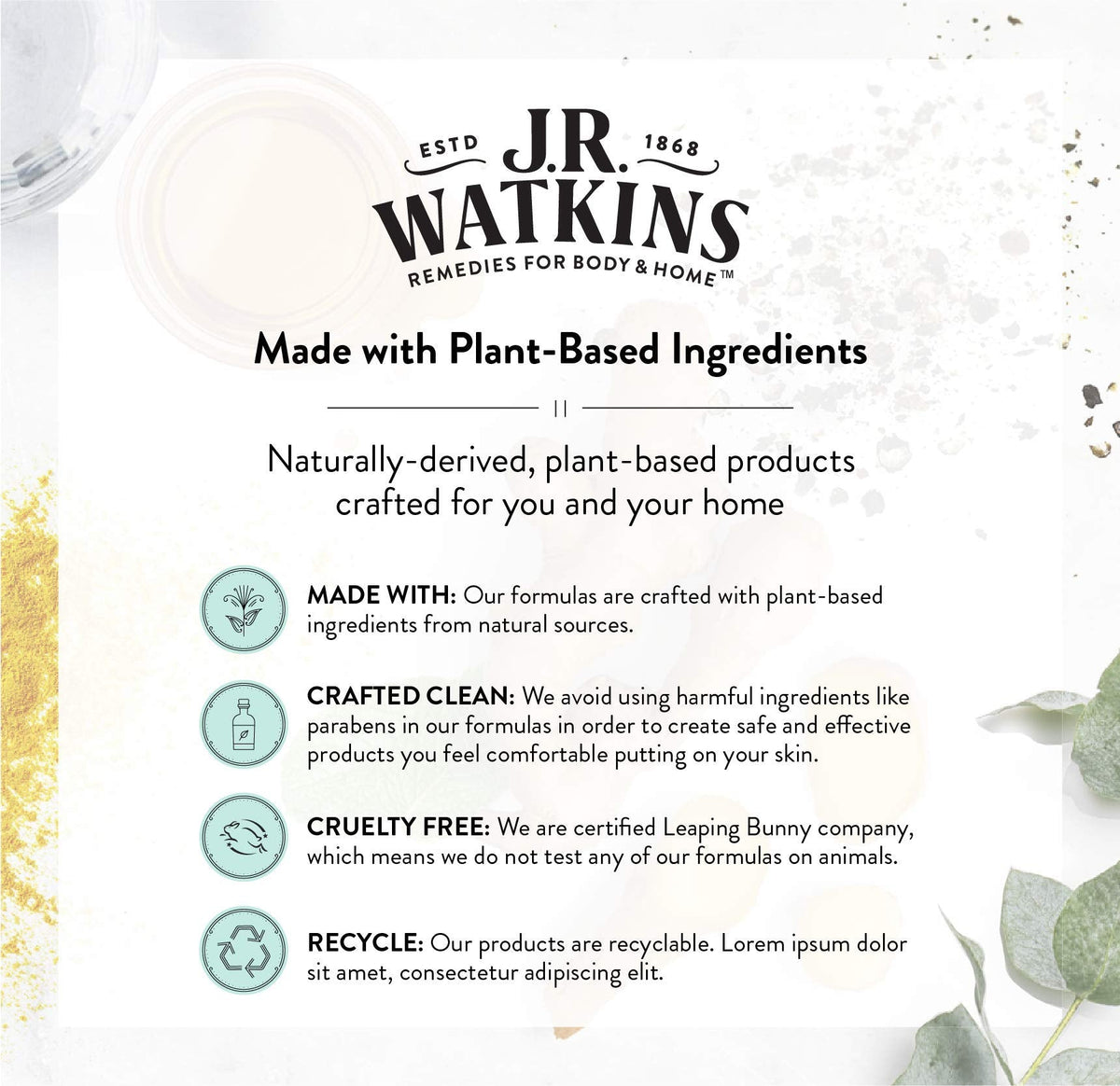 J.R. Watkins Daily Moisturizing Lemon Cream Body Wash, 18 Ounce