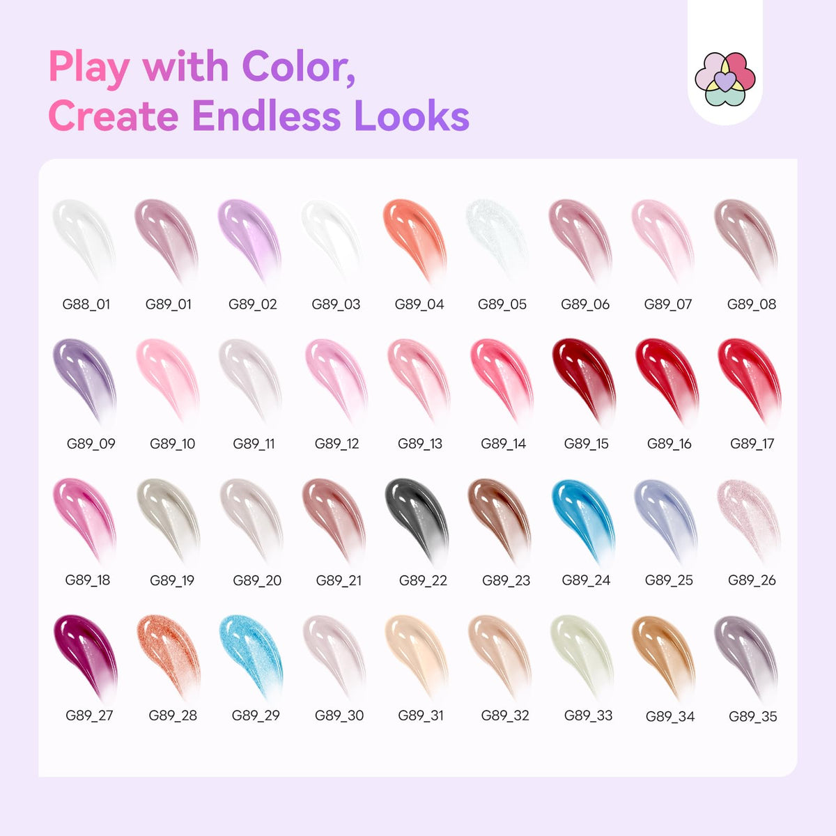 SAVILAND Hema-Free Poly Gel Nail Kit for Starter: 36 Poly Gel Nail Colors with Slip Solution Mini U V Lamp All-in-1 Kit for Quick Builder Extension, Manicure Tools for Daily Art DIY Salon Girls Gift