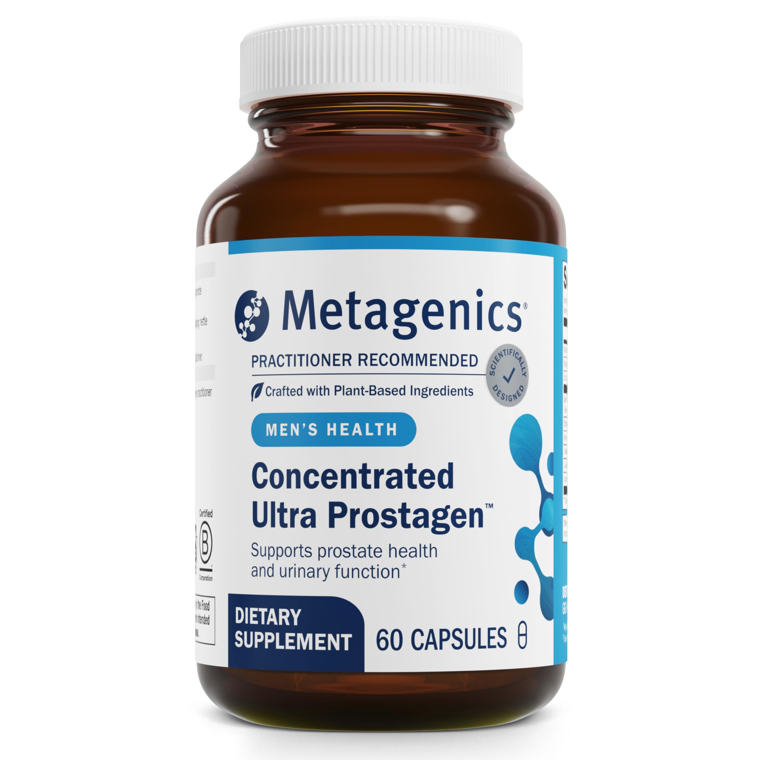 Metagenics Concentrated Ultra Prostagen - Prostate & Urinary Health with Saw Palmetto, Stinging Nettle, Lycopene & Zinc - Supports Hormonal Balance & Immune Health* - Non-GMO- 60 Capsules