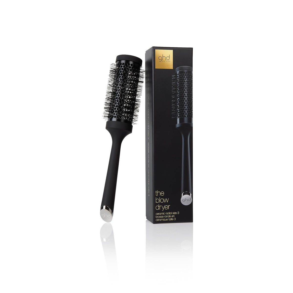 ghd Ceramic Vented Round Brush - 1.7 inch Barrel, 45mm Barrel, Size 3