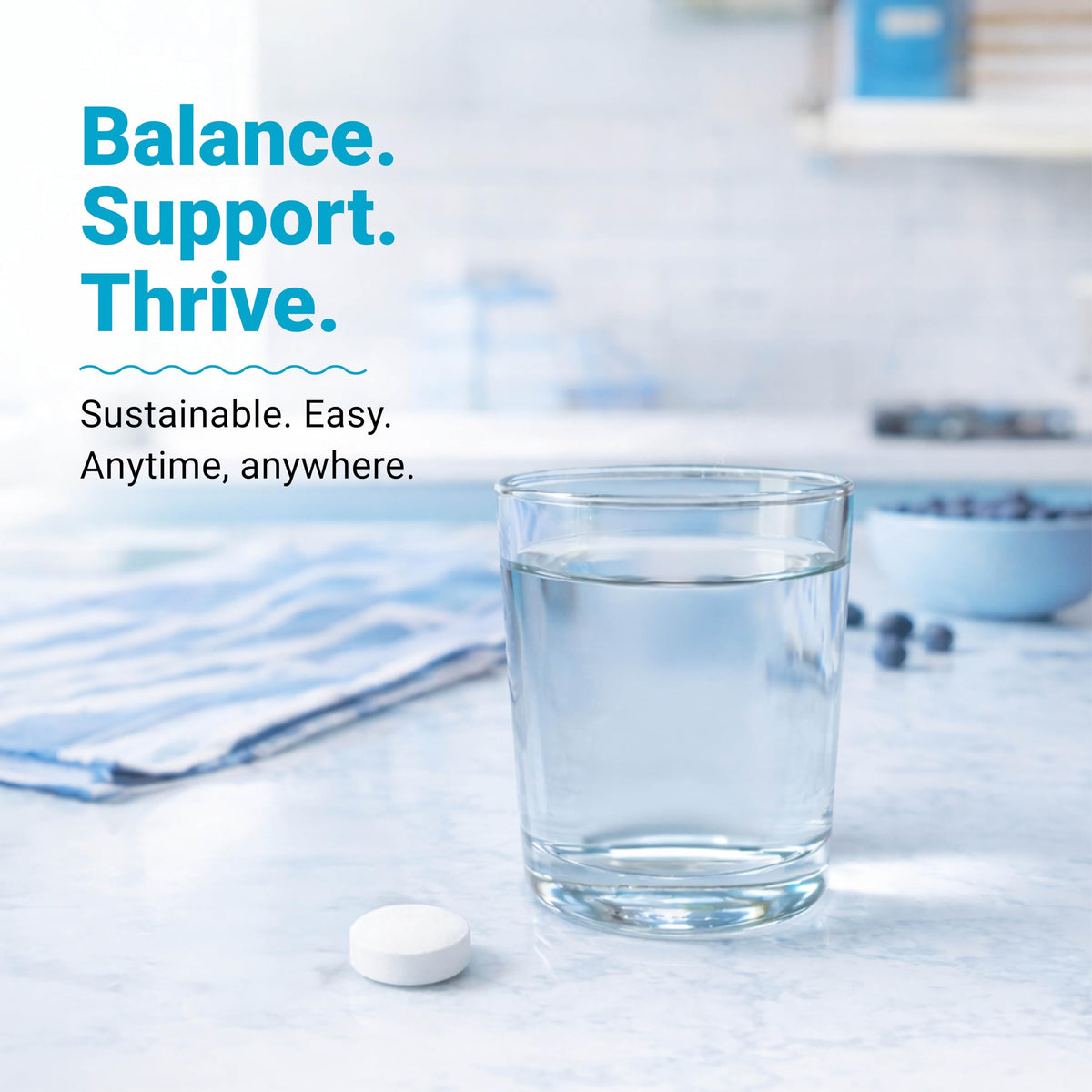 Alkalife pH Balance Tablets, 1 Pack, Alkaline Mineral Support Without the Bottles, Enteric-Coated for Maximum Absorption, Potassium & Sodium Bicarbonate, Immune Support, 90 Tablets (1 Month Supply)