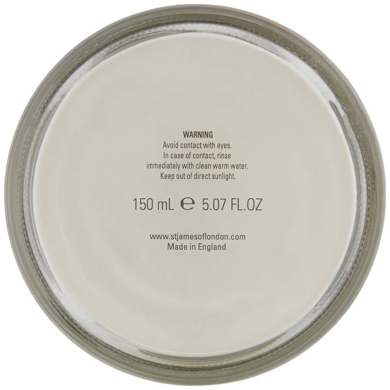St James of London Sandalwood & Bergamot Shave Cream Jar, 5.07 oz
