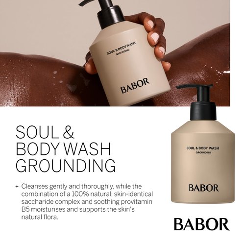 BABOR Soul & Body Wash, Nourishing Body Wash with Provitamin B5 & Glycerin for Silky-Soft, Hydrated Skin & Balanced Complexion, 8.45 fl oz