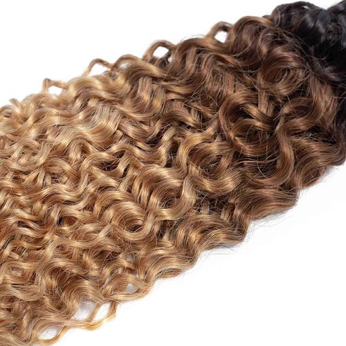 T1B/4/27 Bundle Ombre Water Wave Human Hair Bundles 24 26 28 Inch 8A Brazilian Unprocessed Virgin Hair 3 Bundles Ombre Blonde Bundle Hair Weave
