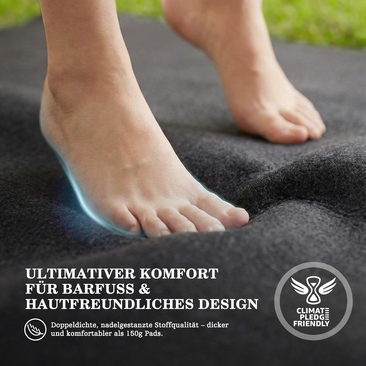 UIRWAY 15FT Round Pool Liner Pad, [2026 New 300G/M² Thicker Heavy Duty] Geotextile Under Pool Mat Padding for Above Ground Pools, Black Pool Floor Pad Prevent Punctures, Reinforced Cushion Protection