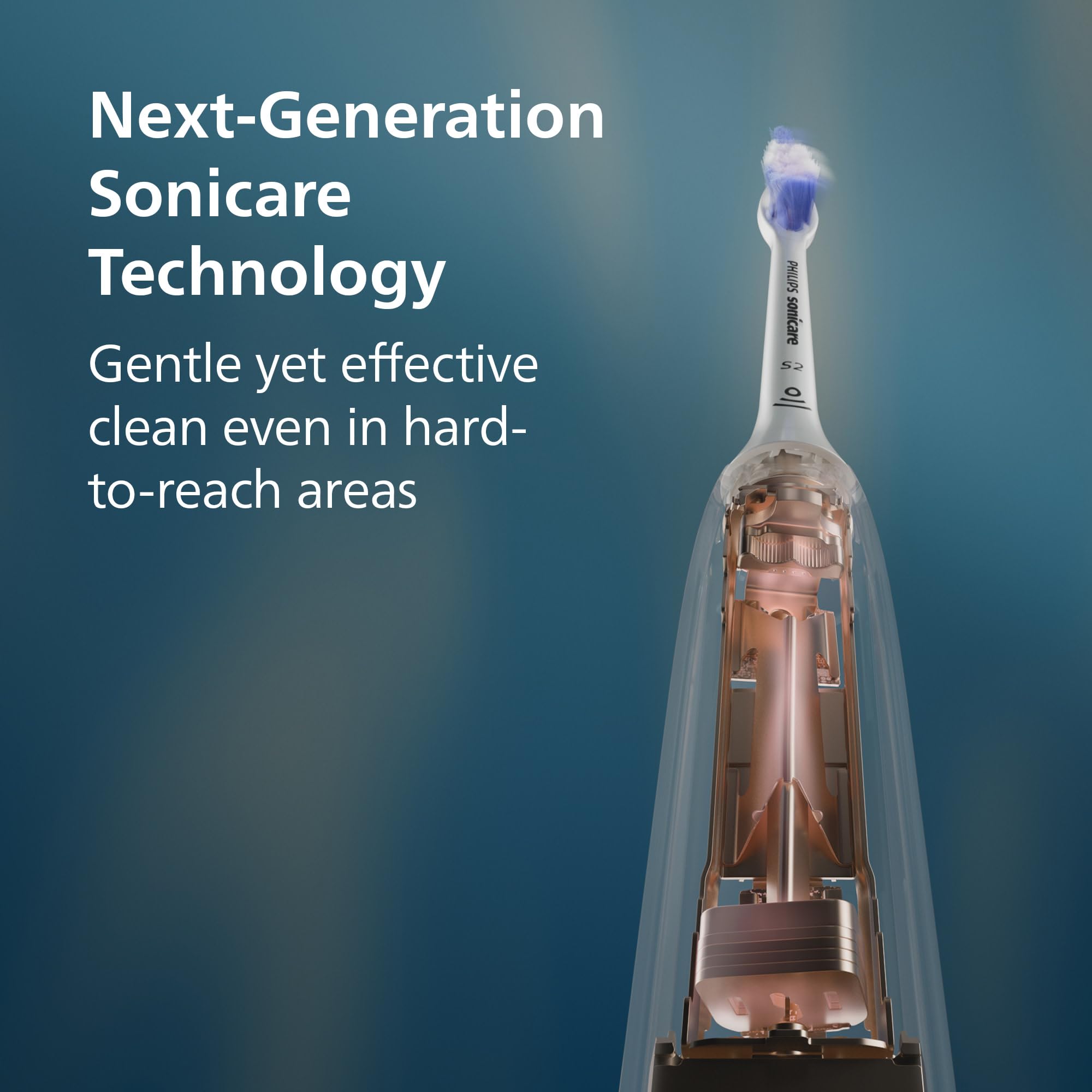 Philips Sonicare 5900 Series Electric Toothbrush, Pressure Sensor, 6 Brushing Settings, SmarTimer, BrushPacer, 21-Day Runtime, Gentle Professional-Clean Feel, for Sensitive Gums, Navy, HX7133/02