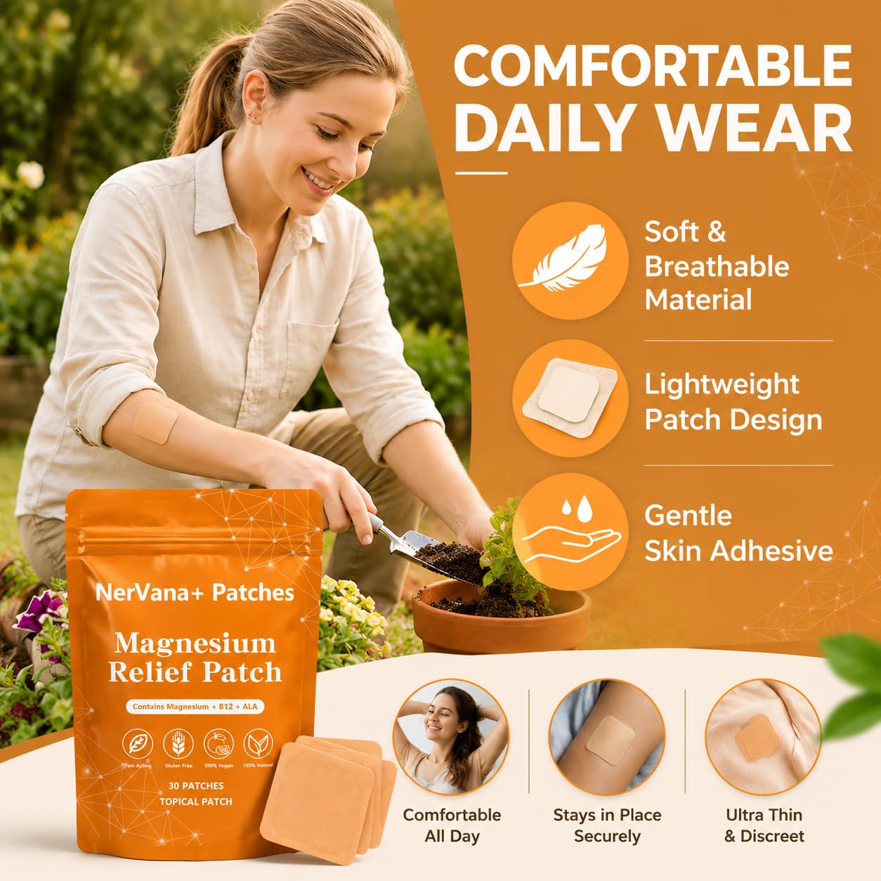 1 PCSNerVana+ Patches for Neuropathy, Nerve Relief Patches, 30 Sticks (1 PCS, Regular)