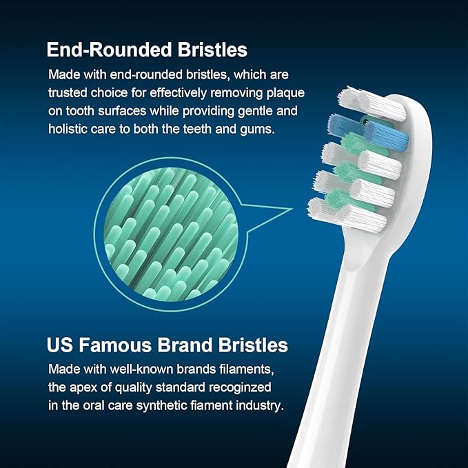 3 Pack Toothbrush Replacement Heads Compatible with WaterPik Sonic Fusion 2.0, FitMount Flossing Brush Head Fit for Water-Pic SF-01 SF-02 and 2.0 SF-03 SF-04