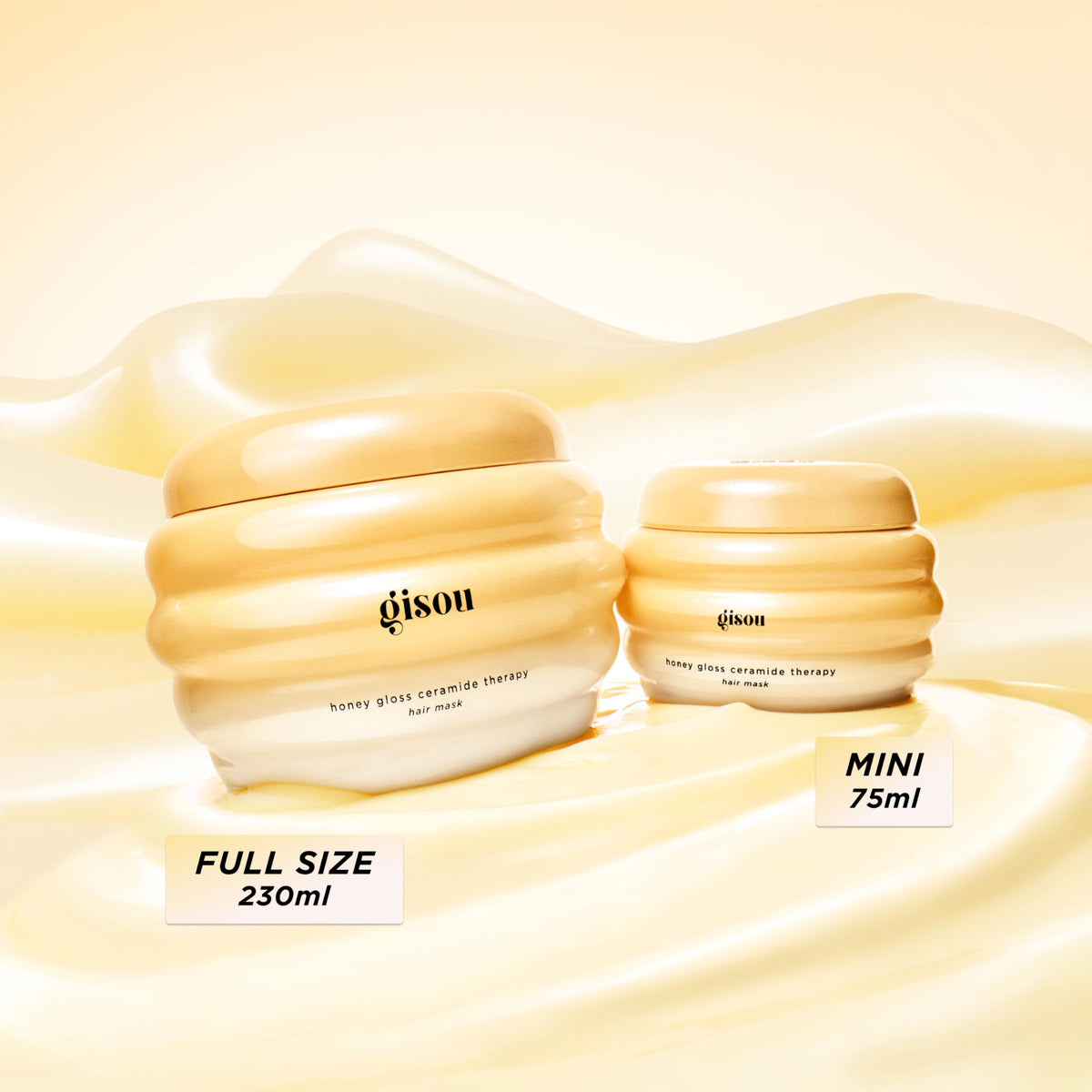 Gisou Honey Gloss Ceramide Therapy Hair Mask (2.5 fl oz) - Travel Size