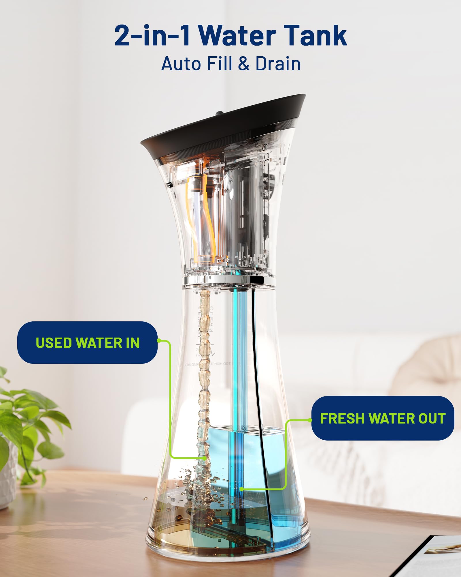KAUGIC Upgraded Ear Wax Removal with One-Piece Waste Tank, Safe Cleaner with Water Temperature Sensor, Effective Ear Irrigation Kit, IPX7, FSA-HSA-Eligible, Black