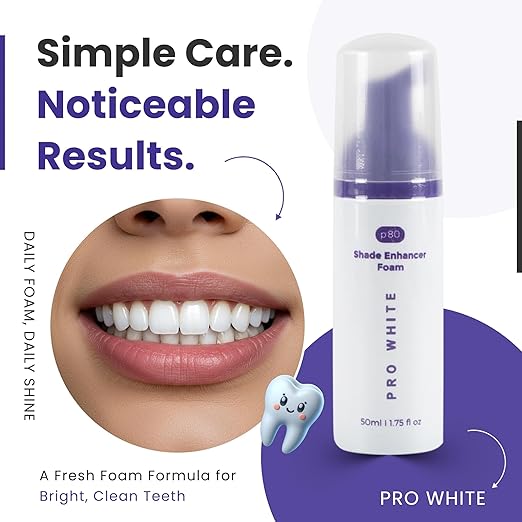 Whitening Foam - Tooth Whitening Foams for a Clean & Radiant Smile - Teeth Whitening Enhancer with a Gentle Formula Ideal for Everyday Use - Refresh Your Smile with Easy-to-Use Whitening Foam- 50ml