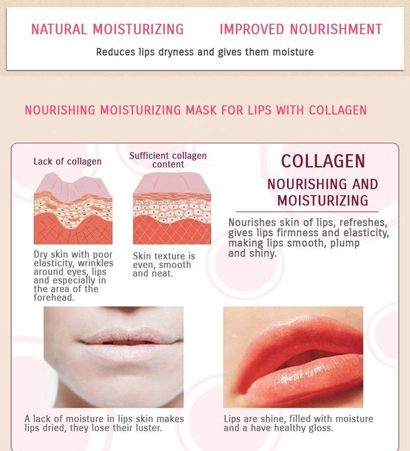 Felico Lip Mask Patches,30PCS Collagen Crystal Pink Care Gel Pads,Moisturizing Anti-Wrinkle Anti-Aging Firm Hydrate Lips,Remove Dead Skin Fine Lines Moisture Essence Make Your Dry Lip Attractive Sexy