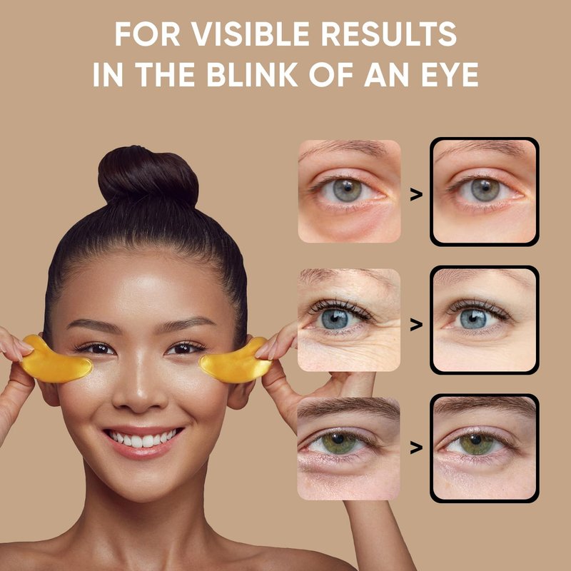 Celor Under Eye Patches for Puffy Eyes and Dark Circles - Eye Masks with Amino Acids & Collagen, Eye Care for Wrinkles - Birthday Gift for Women - Skincare Self Care