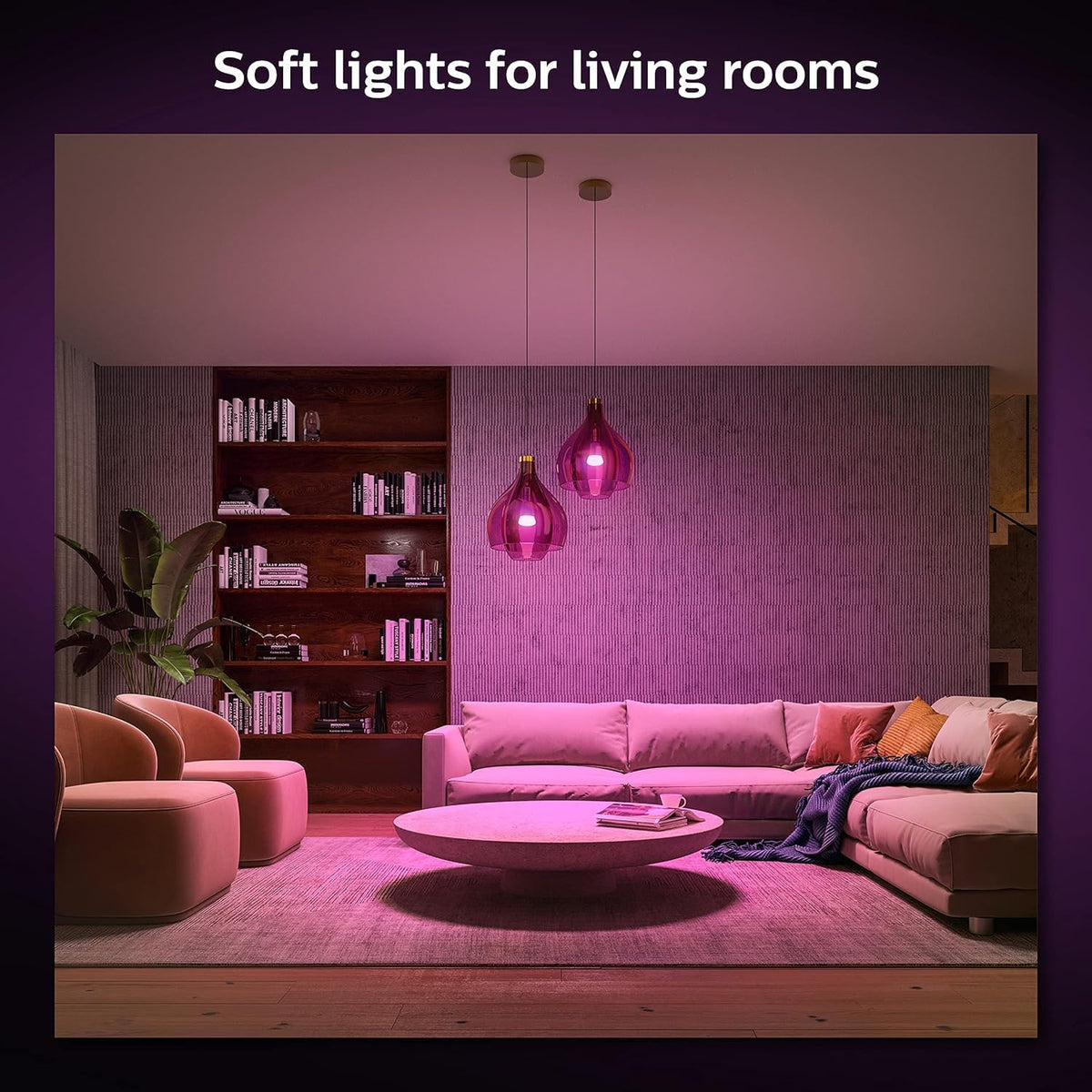 Philips Hue Smart 75W A19 LED Bulb - White and Color Ambiance Color-Changing Light - 1 Pack - 1100LM - E26 - Indoor - Control with Hue App - Works with Alexa, Google Assistant and Apple Homekit