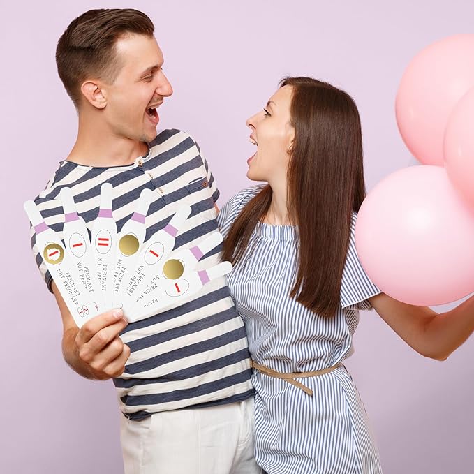 40 Pcs Pink Scratch off Pregnancy Test Kit Baby Shower Games Baby Shower Games Baby Shower Scratch off Game for Girl