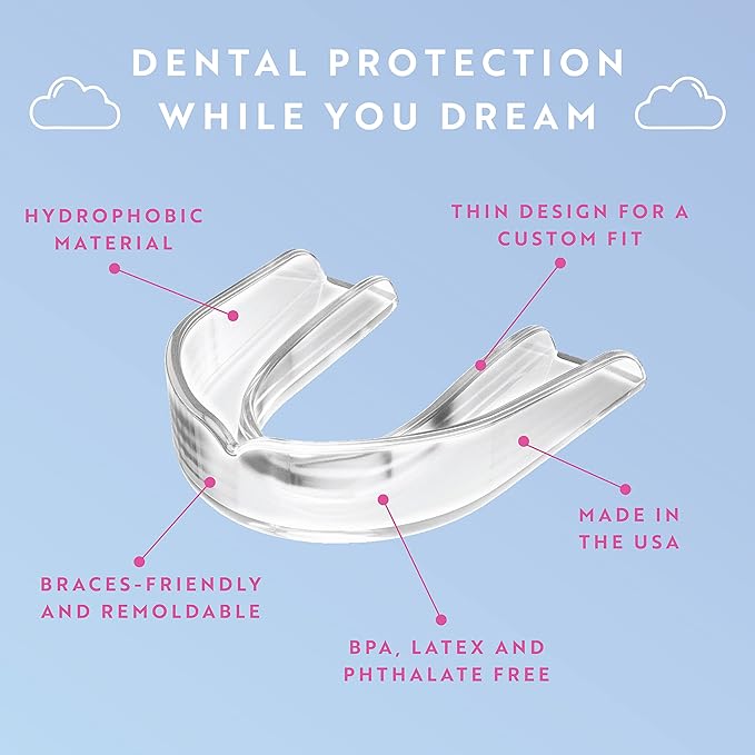 Protect The Crown Night Guard 2 Pack - Mouthguard for Teeth Grinding & Clenching, Professional Mouth Guard for Light and Heavy Grinding (Clear)