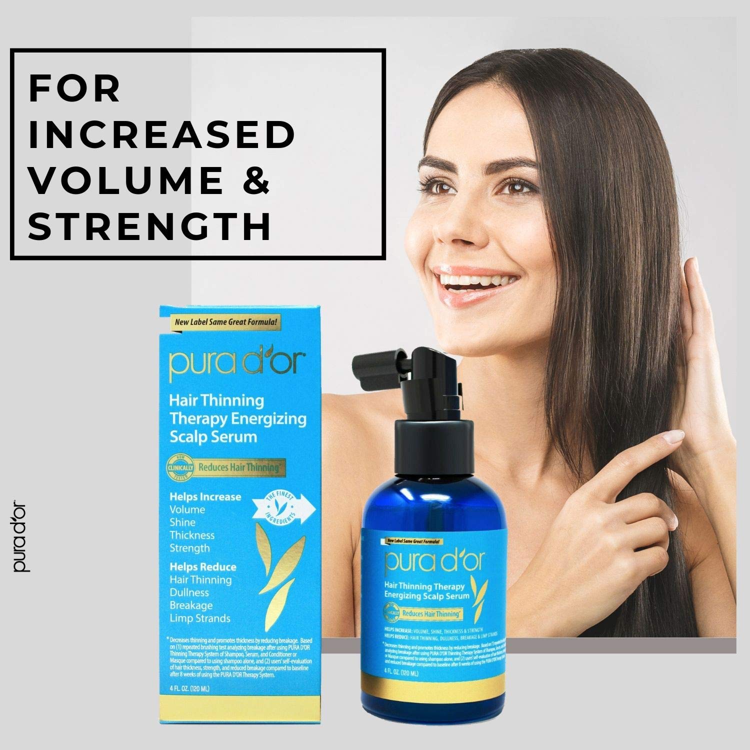PURA D'OR Scalp Therapy Shampoo & Healing Conditioner Set For Dry & Nourishes Hair with Tea Tree & Scalp Therapy Energizing Scalp Serum Revitalizer with Argan Oil, Catalase & DHT Blockers