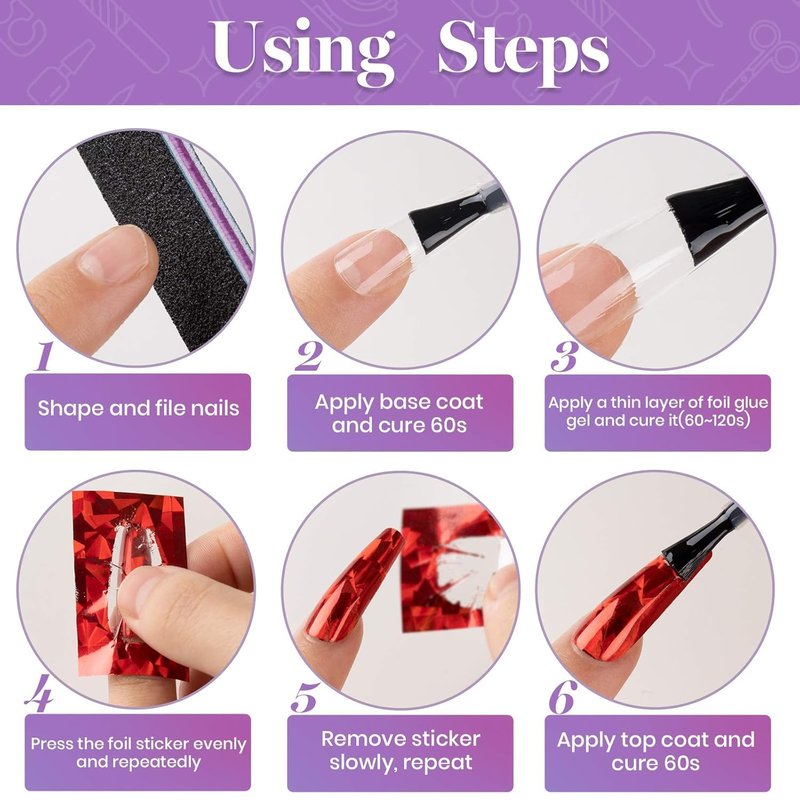 Beetles 15ml Nail Foil Glue, Foil Transfer Gel for Nails, Nail Art Sticker Adhesive Gel Polish, Soak Off, LED Lamp Required, DIY Manicure at Home, Nail Gifts for Women