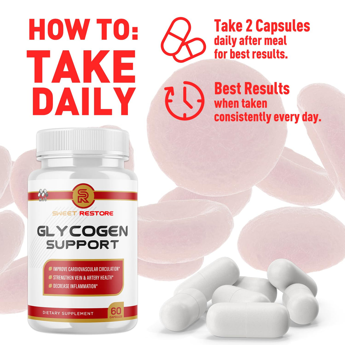 (3 Pack) Sweet Restore Glycogen Support Capsules, Official Sweet Restore Glycogen Support Pills with All Natural Ingredients, Overall Health and Wellness with Max Strength Multivitamin (180 Capsules)