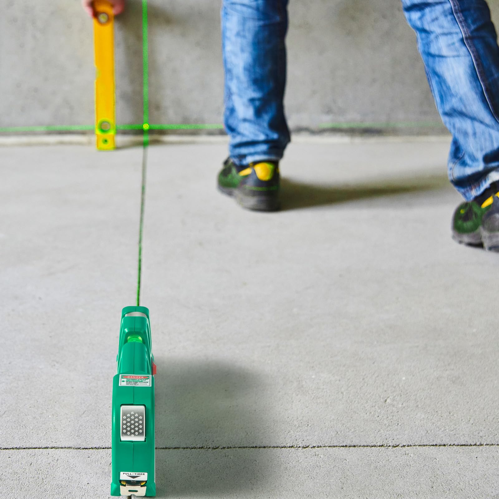 Level Tool Laser Level Leveler tool Cross Line Vertical and Horizontal Line with USB Rechargeable for Picture Hanging cabinets Tile Walls by AikTryee.