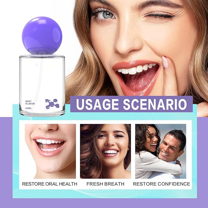 Probiotic Oral Spray for Long-Lasting Freshness, Portable Oral Spray, Convenient Travel-Sized Keeps Breath Fresh all Day Long - 1 Pack