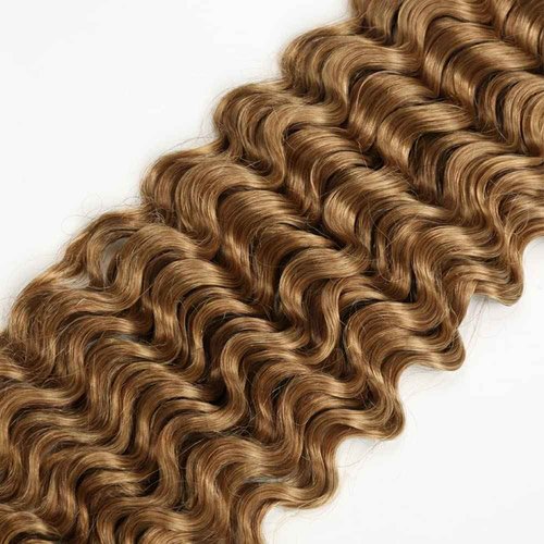 Giginger Brazilian Human Hair Bundles 18 20 22 Inch Honey Brown 27 Color Deep Wave Bundles Human Hair Unprocessed Virgin Quick Weave Hair for Black Women
