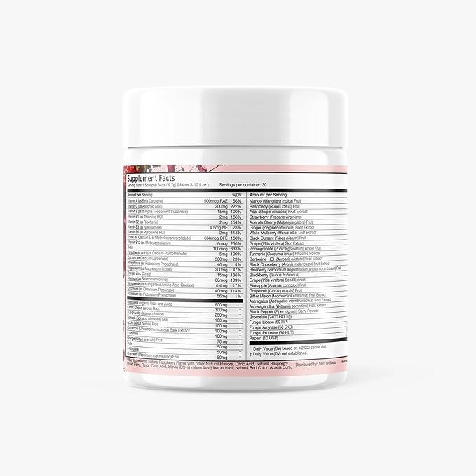 Superfood Reds | 10.72 oz Supplement Drink | with Vitamins A, C & E | Helps Maintain Nitric Oxide Levels | Supports Digestive Balance & Daily Vitality