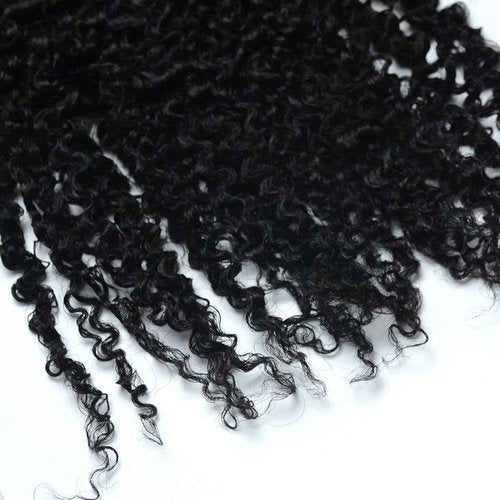 Luwigs 3B 3C Afro Kinky Curly Clip In Hair Extension Natural Color African American Brazilian Human Virgin Hair For Black Women 7pcs/set (20 Inch, 3B 3C Afro Kinky Curly)