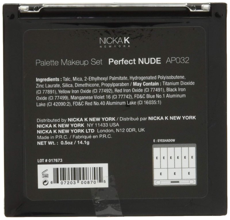 NICKA K Perfect 9 Nude Eyeshadow Palette Set