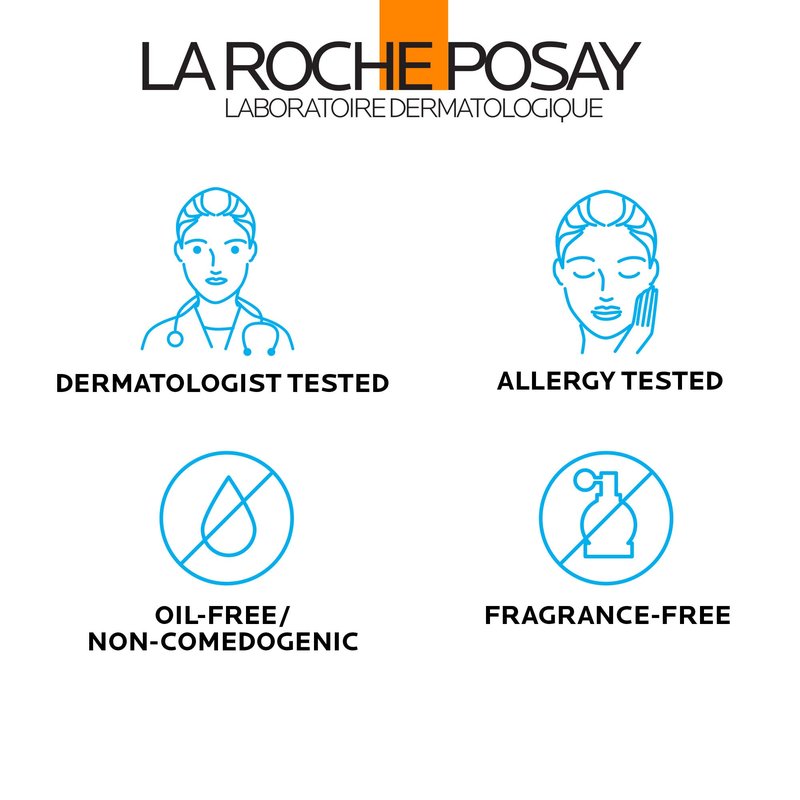 La Roche-Posay Anthelios Light Fluid Facial Sunscreen SPF 60, Lightweight Sunscreen For Face, Fluid Texture, Broad Spectrum SPF + Antioxidants, Oil Free & Oxybenzone Free, Travel Size 1.7 Fl. Oz.