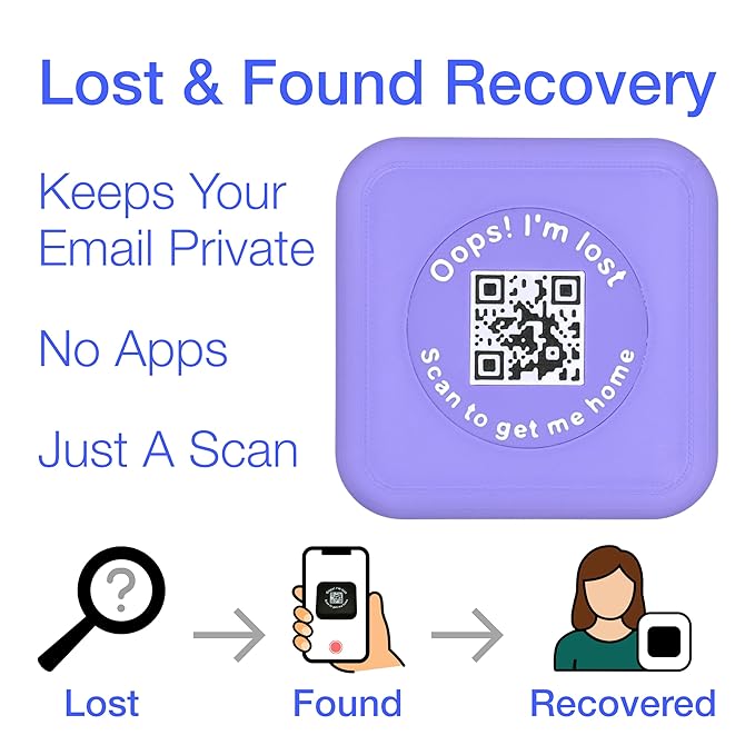 Kasse Invisalign Case Modern Aligner & Retainer Case with QR Code Recovery | Magnetic Twist Open | 3D Printed in the USA | Secure Travel Design | Includes Invisalign Remover Tool | Purple