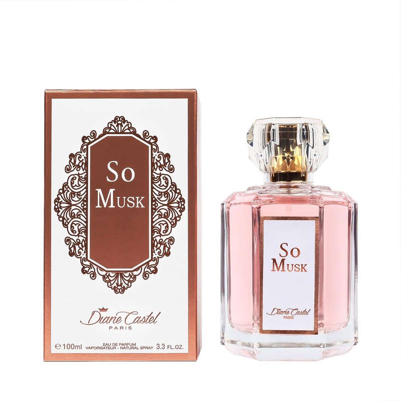 Diane Castel So Musk - Musky Floral Scent - Perfume for Women - Women Perfume with Notes of Orange Blossom, Osmanthus, Bergamot, and Musk - 3.3 oz