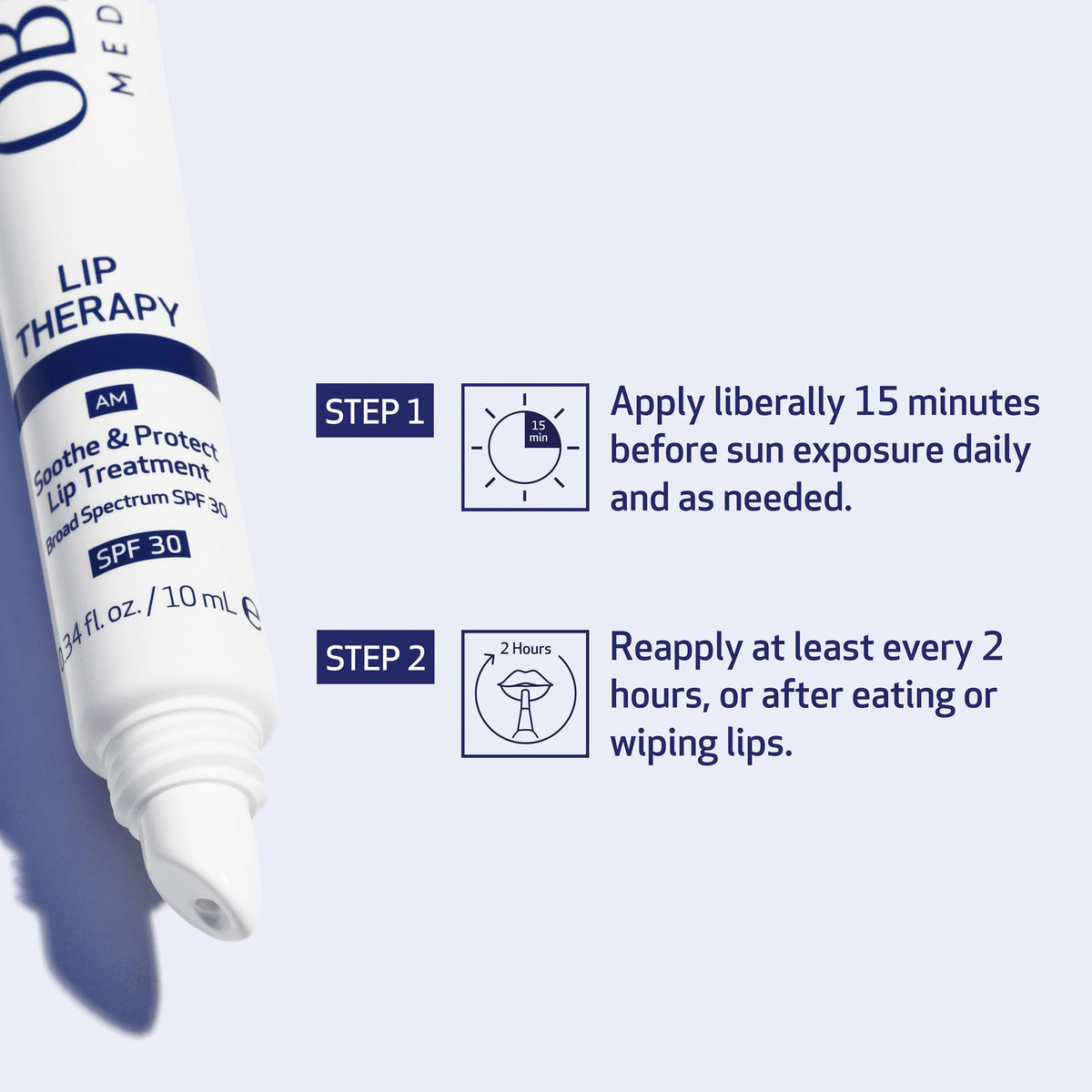 Obagi Lip Therapy SPF 30 Soothe & Protect Lip Balm Treatment – .34 oz