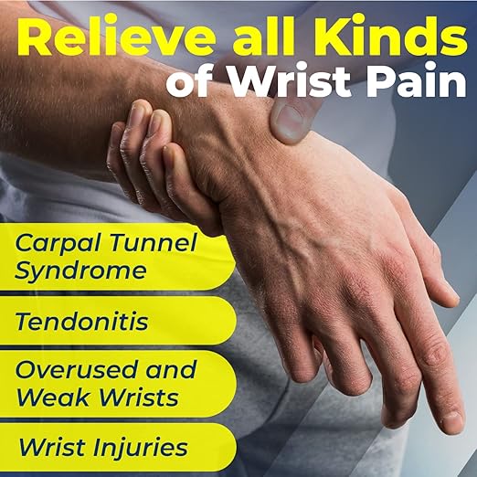 Sparthos Wrist Support Sleeves (Pair) - Medical Compression for Carpal Tunnel and Wrist Pain Relief - Wrist Brace for Men and Women (X-Large, Midnight Black)