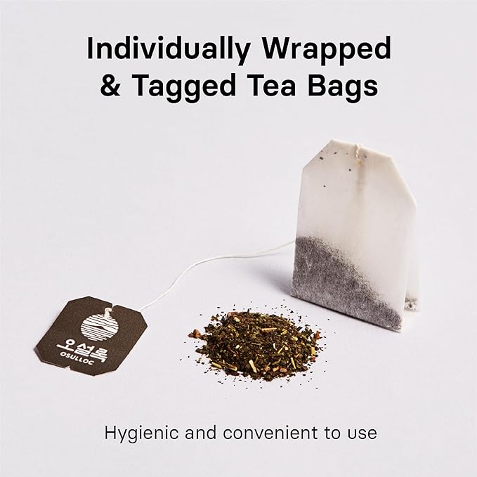 OSULLOC Peach Black Tea (Tropical Mango & Peach Flavor), Fruit tea Blend, Premium Teabags from Jeju Island, 20 count (Pack of 2)