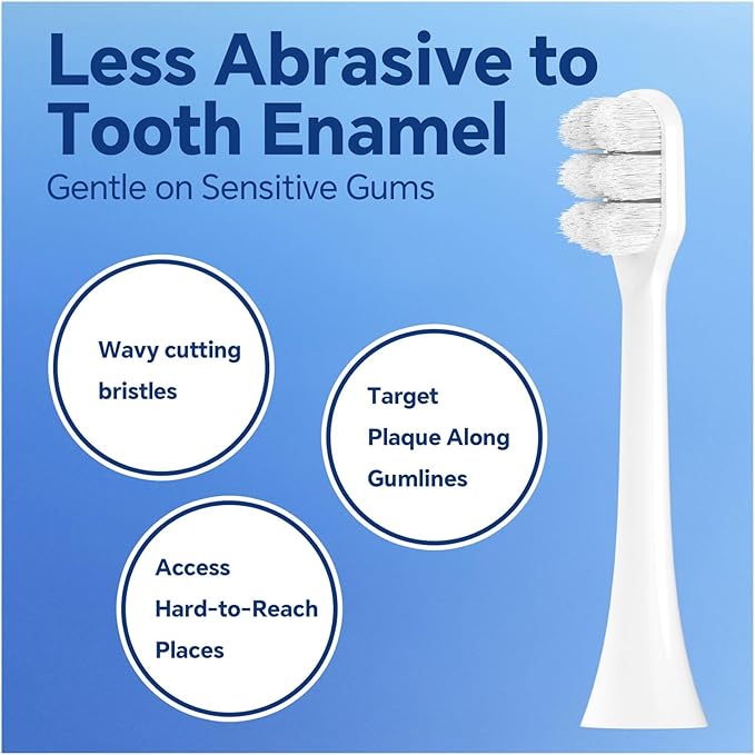 Ultra Soft Replacement Toothbrush Brush Heads ，Compatibility for Philips Sonicare Electric(4 Pcs)