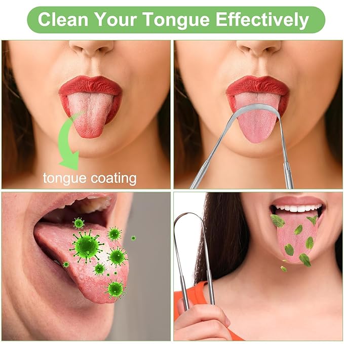 Tongue Scraper, Metal Tongue Scraper for Good