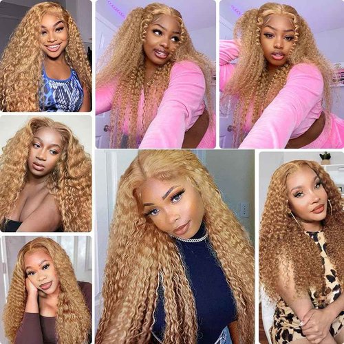 Giginger Brazilian Human Hair Bundles 18 20 22 Inch Honey Brown 27 Color Jerry Curly Wave Bundles Human Hair Unprocessed Virgin Quick Weave Hair for Black Women
