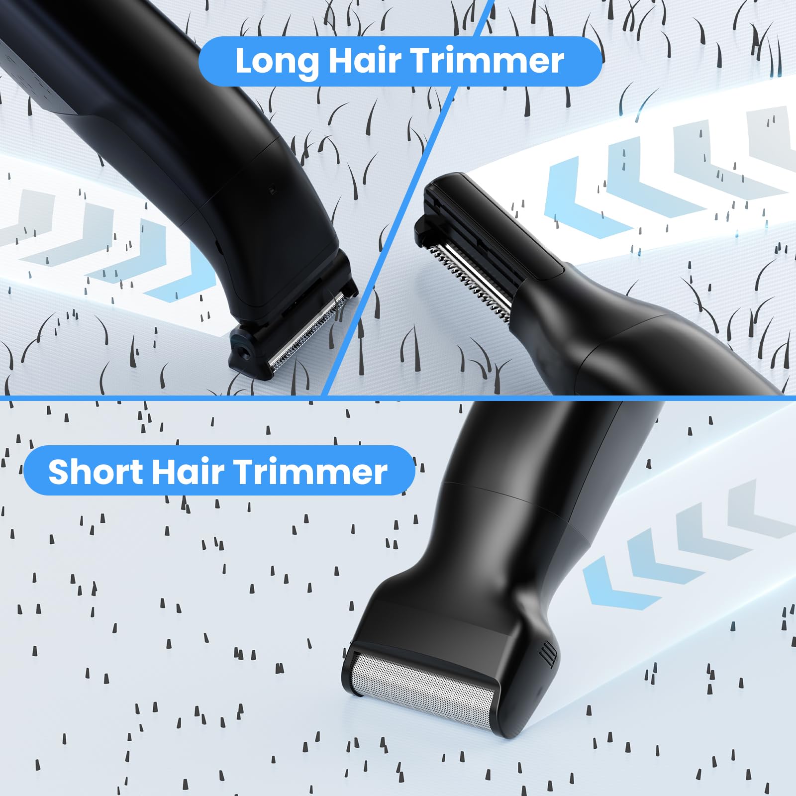 Manscape Mens Body Hair Trimmer Pubic, Groin & Ball Electric Shaver kit