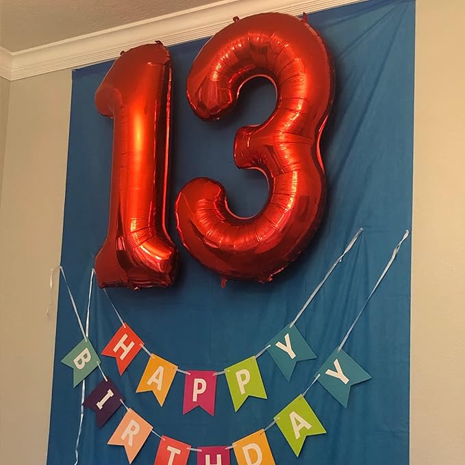 Red Number 80 Balloons for 50th Birthday Decorations,40 Inch Red Helium Foil Number 8 & 0 Balloons for Women,Red 80th Birthday Balloons for 80 Year Old Men Anniversary Party Decor Supplies