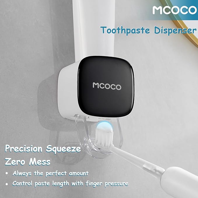 Toothpaste Squeezer Minimalist Toothpaste Squeezer Wall Mounted for Bathroom 1 Pcs Grey