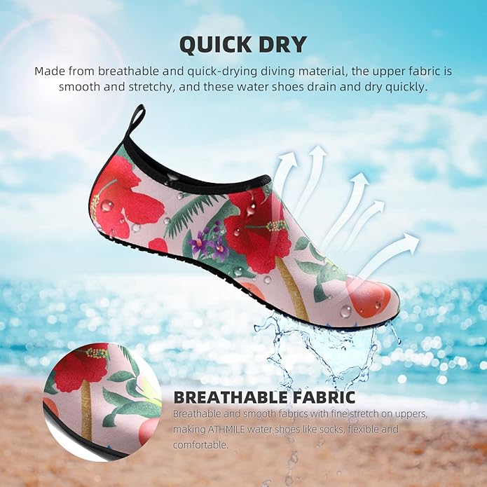 Water Shoes for Women Men Quick-Dry Aqua Socks Swim Beach Barefoot Yoga Exercise Wear Sport Accessories Pool Camping Must Haves Adult Youth Size