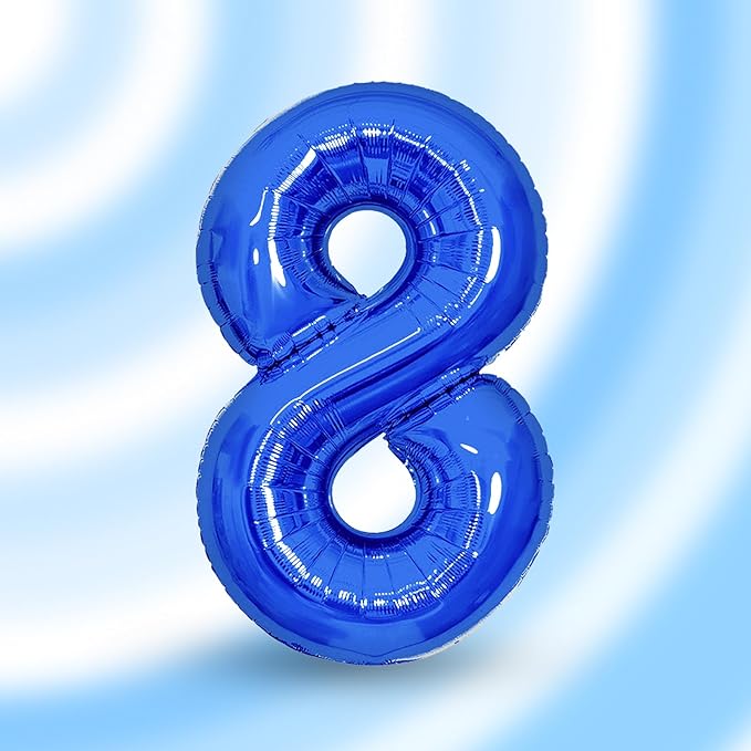 Number Balloons Navy Blue Balloons - Giant Number 10 Balloon, 10 20 30 40 50 Numbers Balloon Birthday Decorations, Blue Party Supplies for Boy Men